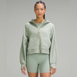 Lululemon Scuba Oversized Full Zip Hoodie in Palm Court/Gold